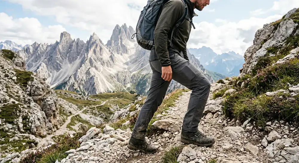 Pantaloni da Trekking Escursione color grigio roccia